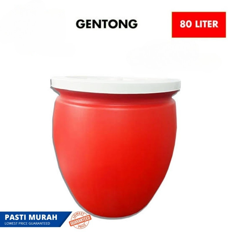 Gentong plastik tong air cuci tangan 80 liter / Ember plastik 80 liter Tebal