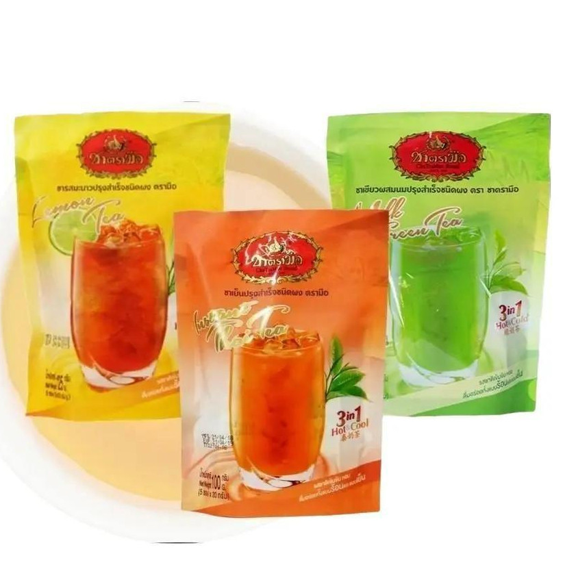 

Chatramue Instant Thai Tea / Thai Green Tea / Lemon Tea 3in1