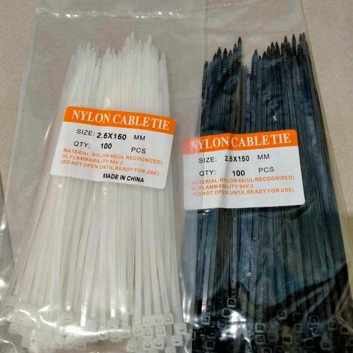 

Sale Kabel Ties tali Ties 10cm 15cm 20cm 30cm Hitam putih - Hitam, 10cm Terlaris