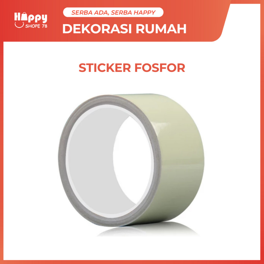 

COD Sticker Glow In The Dark Fosfor Menyala Dalam Gelap Tahan Lama Tidak Mudah Copot