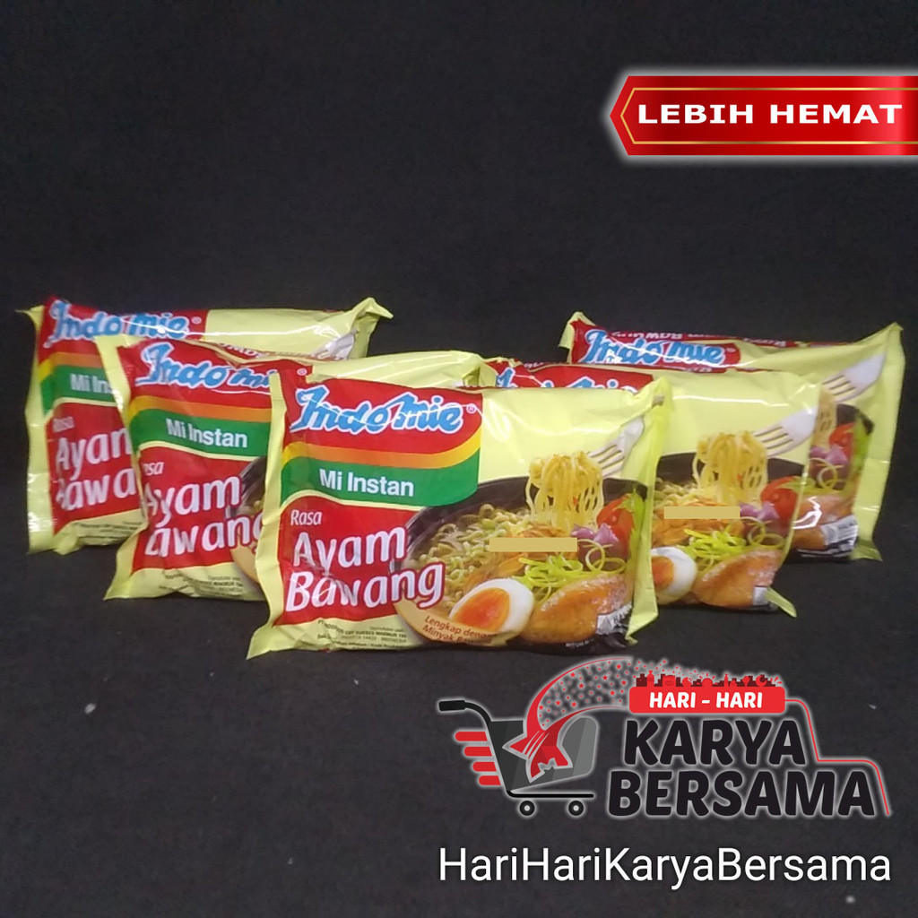 

MAKANAN MIE INSTAN INDOMIE AYAM BAWANG PACK 5 PCS X 69GR