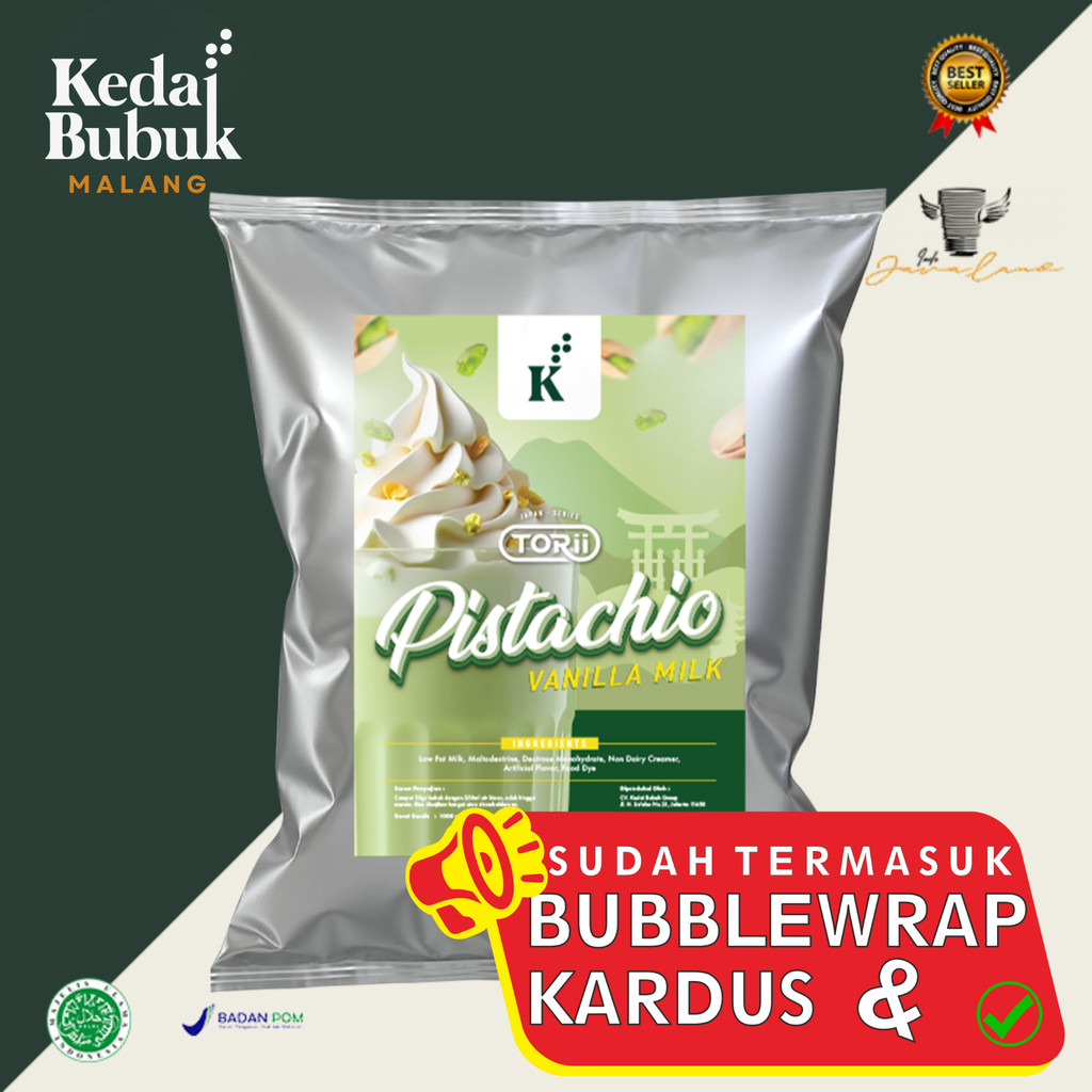 

Bubuk Minuman Torii Pistachio Vanila Milk, Javaland Japan Series Kemasan 1 Kg