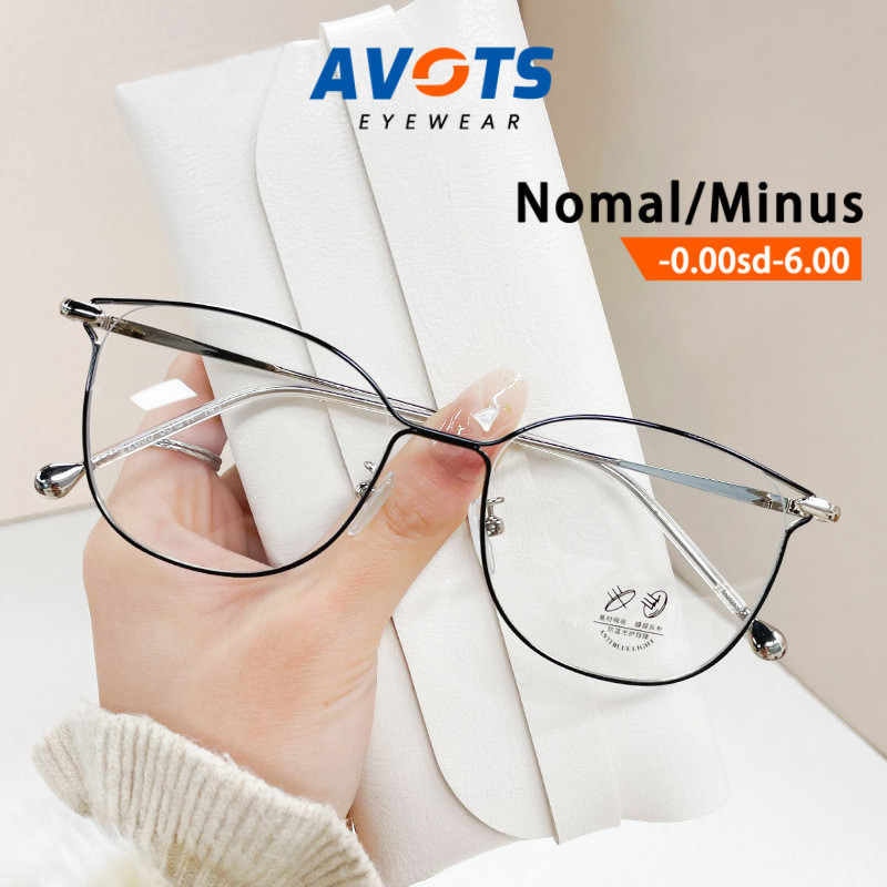 Avots Kacamata Photocromic Minus Wanita Pria Bluecromic Silinder Anti Blueray Kaca Mata Optik