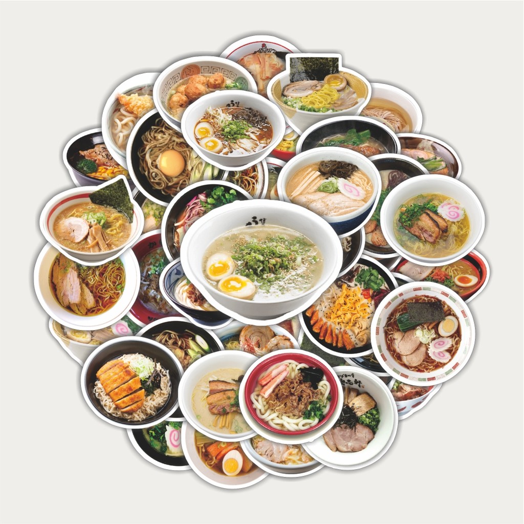 

Sticker Pack Stiker Makanan Series Japanese Ramen Real | Sticker TUMBLR | Stiker LAPTOP KOPER HELM