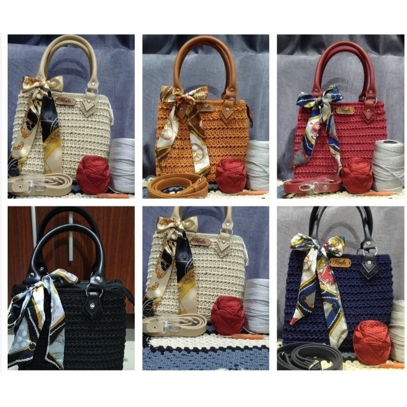 Tas Rajut Selempang wanita Tas Rajut A Wanita Premium Mewah