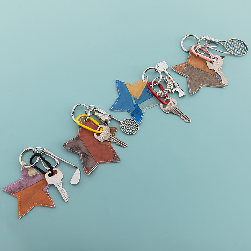 High chic star leather girl messenger bag bug handbag alloy bag charms stylish brand New key Chain B