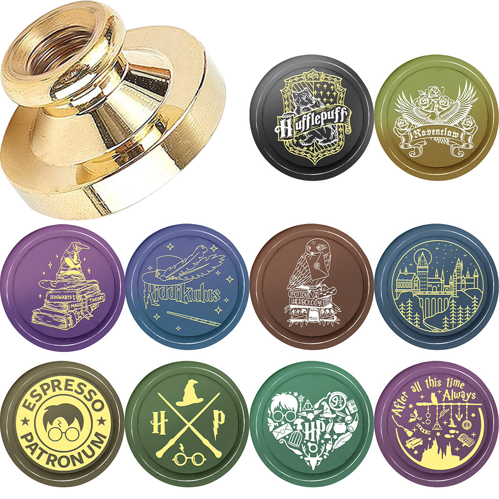 

Magical Boy Series Wax Seal Stamps Eagle and Book Halloween Patterns for Decorating Wedding Parties Envelopes Invitations