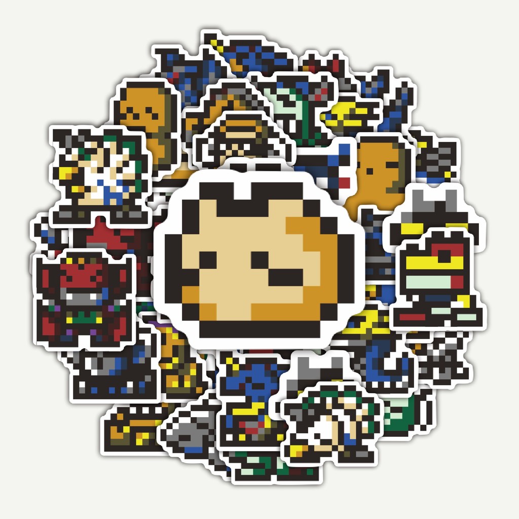 

Sticker Pack Stiker Pixel Digimon V12 | Sticker TUMBLR | Stiker LAPTOP KOPER HELM