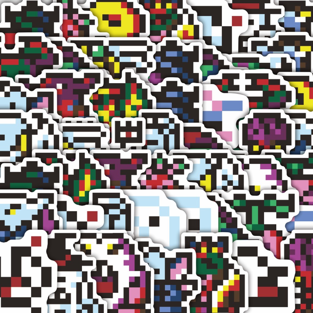 

Stiker Cutting Pack Stiker Pixel Digimon V23 Isi 100Pcs Series Aesthetic Lucu Keren Untuk Koper Bahan Vynil