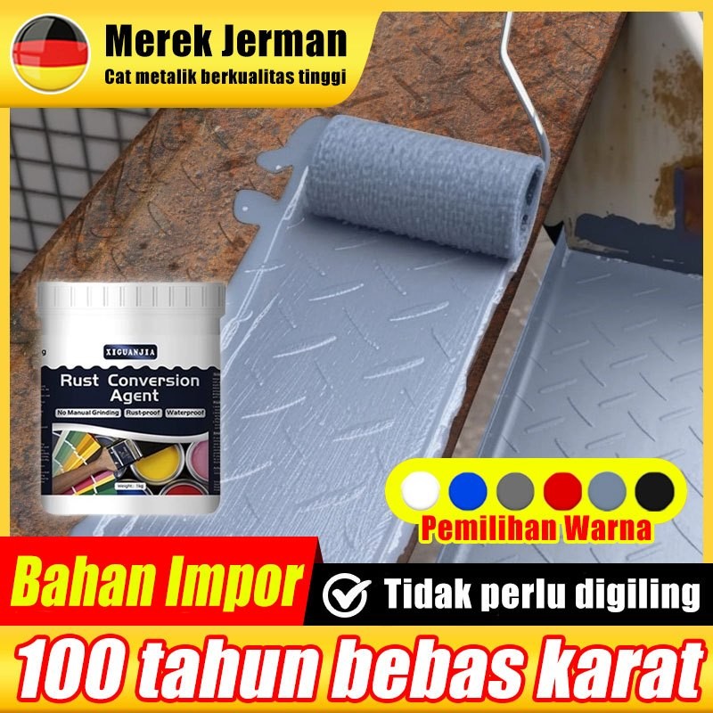 【Tidak perlu digiling】Cat anti karat Metal Pengeringan cepat 6 jam Cat penghilang karat Kirim alat A
