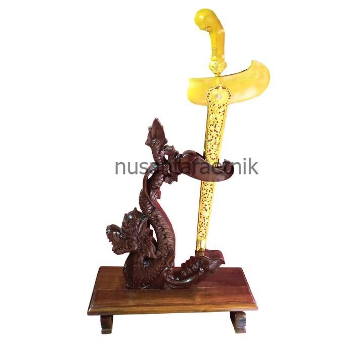 Jagrak Stand Pusaka Ukiran Naga Sasra Isi 1