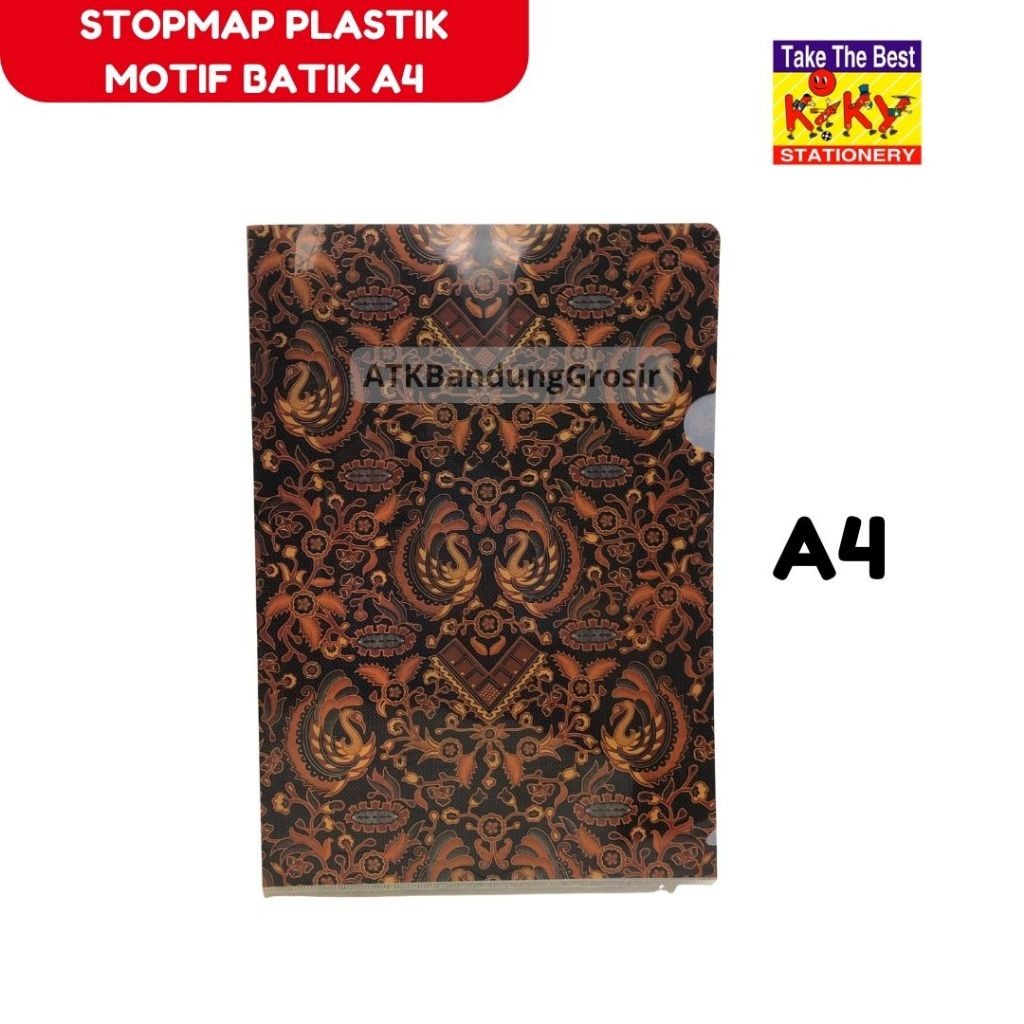 

Sleeve Map L Plastik Kiky Folio F4 Motif Batik Map Plastik Sleeve Map - SATUAN - SHAGB