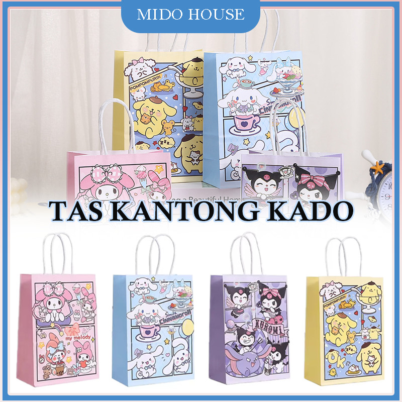

Paper Bag Happy Birthday Animasi Goodie Bag/Hampers Kado Motif Kartun Lucu/Tas Kado Cute Ultah Anak