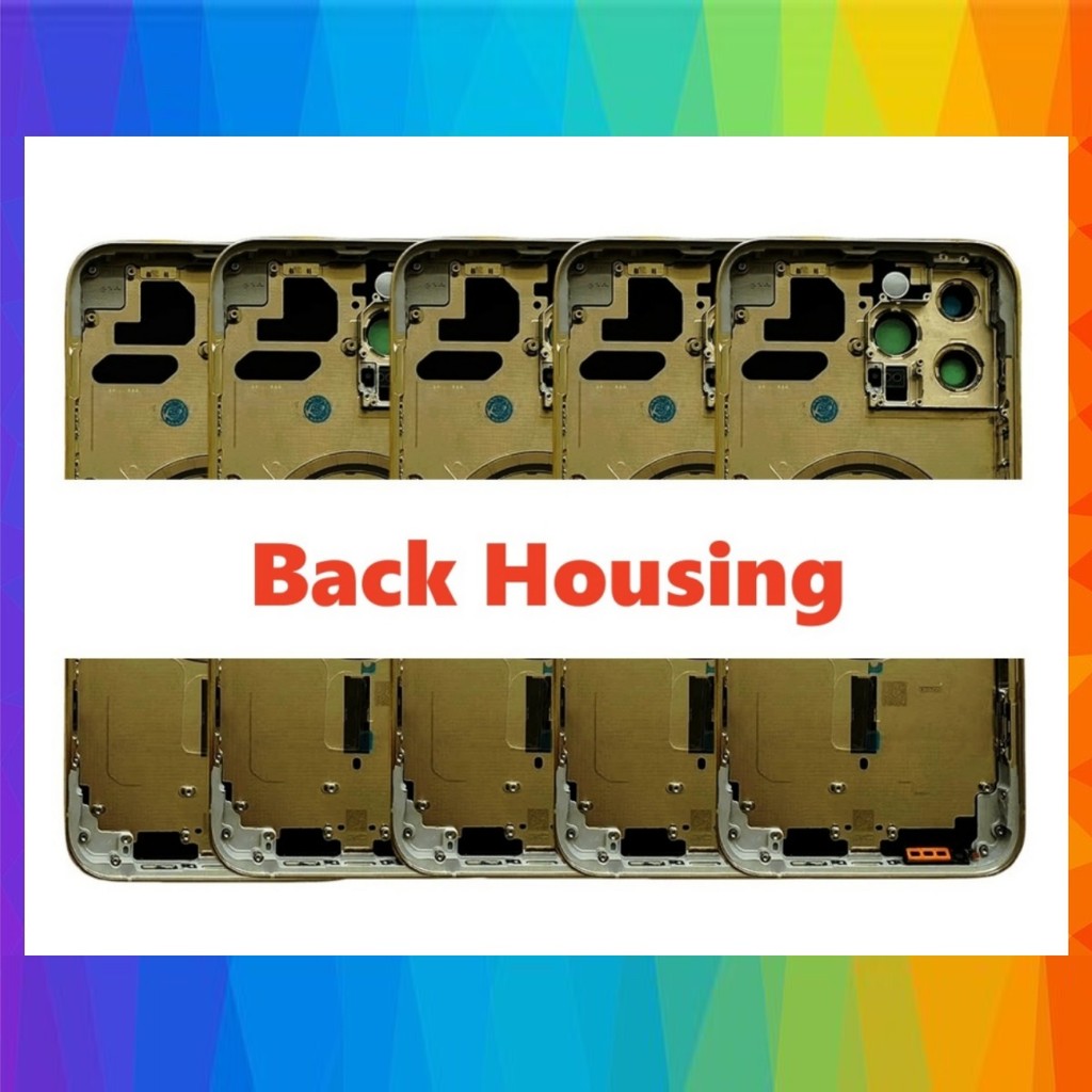 Replacement Back Glass Housing For iPhone X XR XS 11 12 13 14 Pro Max Mini Rear Battery Cover Middle