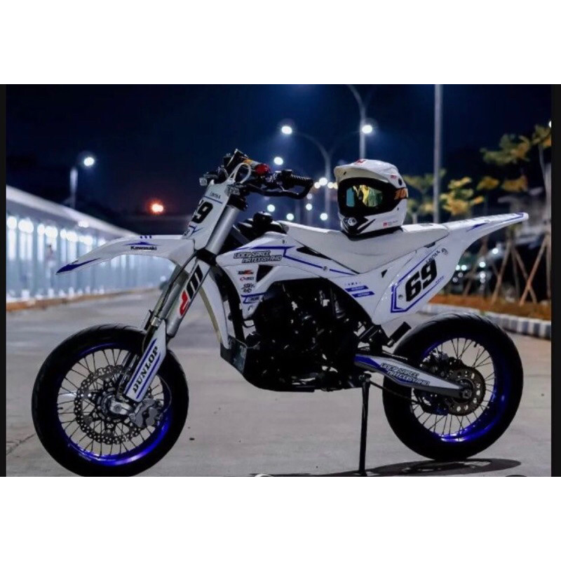 MS Decal klx gordon putih