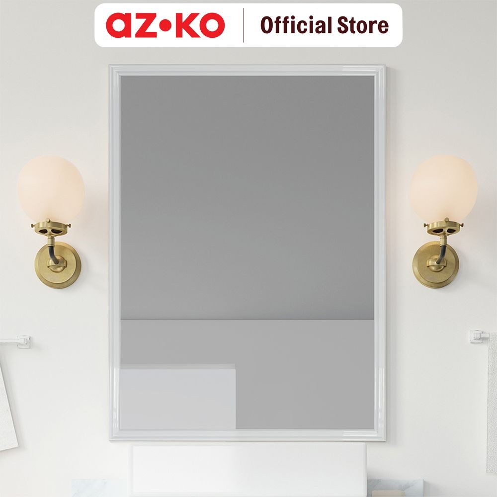 AZKO Forhom 3.2X300X1.1 cm Lis Profil 3D Stiker Pvc - Putih Profil Skirting Trim Dinding List Pelind