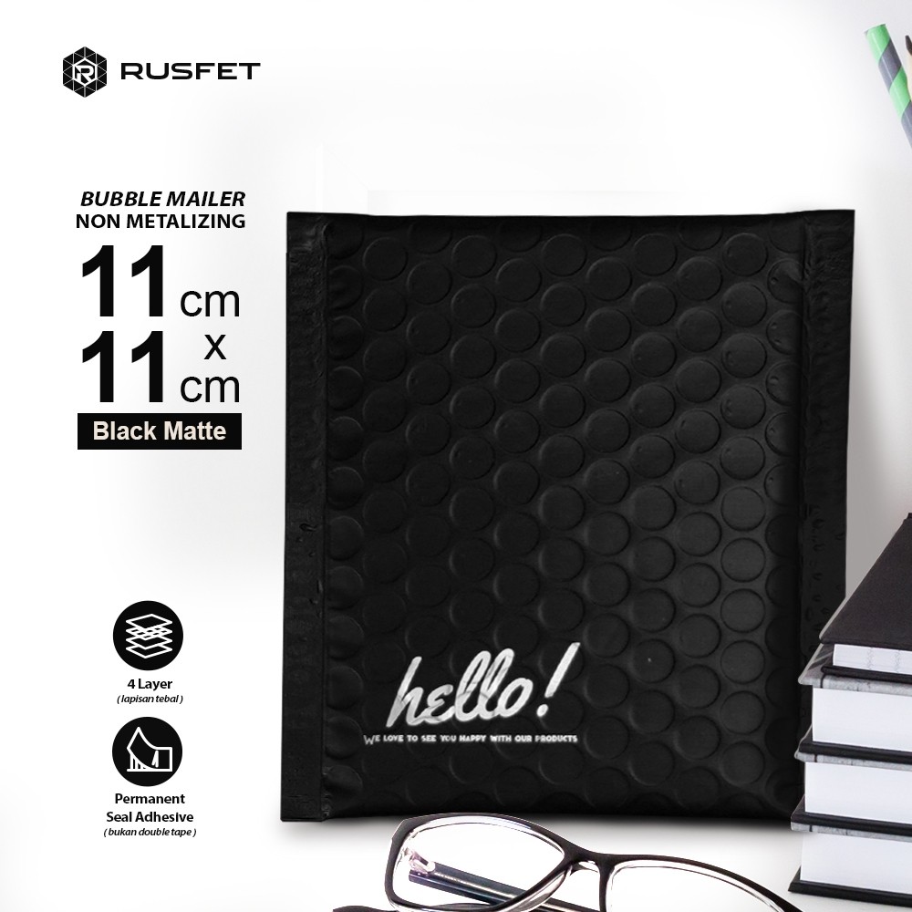 

Rusfet Bubble Mailer Black 11x11 Matte Bubble Packing Online Shop