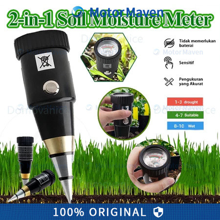 Alat Penggukur Tanah 2 in 1 Pen Type PH Meter Soil Analyzer Tester Meter Alat Ukur PH Tanah COD