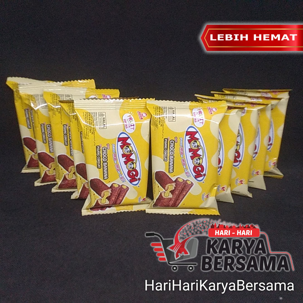 

MAKANAN RINGAN MOMOGI FRUIT FLAVOR SERIES CHOCO BANANA PACK 10'S X 20GR