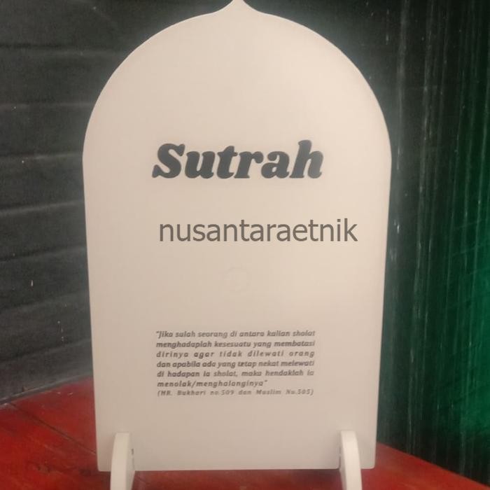 

sutrah plastik, pembatas shalat