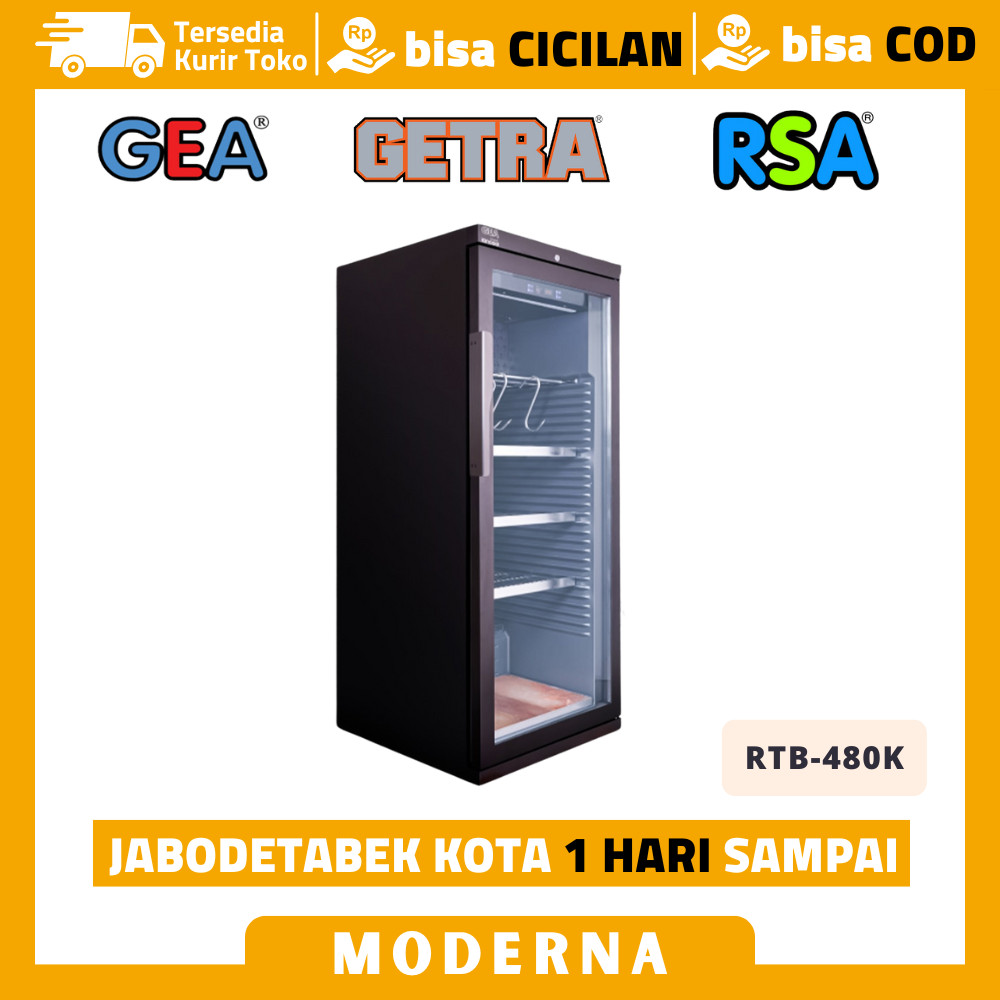 Kulkas Penyimpanan Daging Segar Gea RTB-480K Meat Ager Showcase