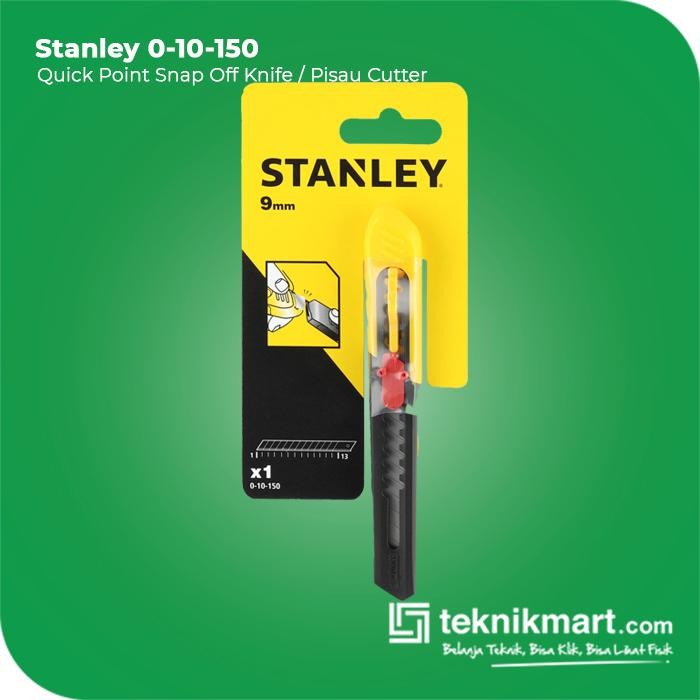 

Stanley Quick Point Snap Off Knife / Pisau Cutter 9mm 0-10-150