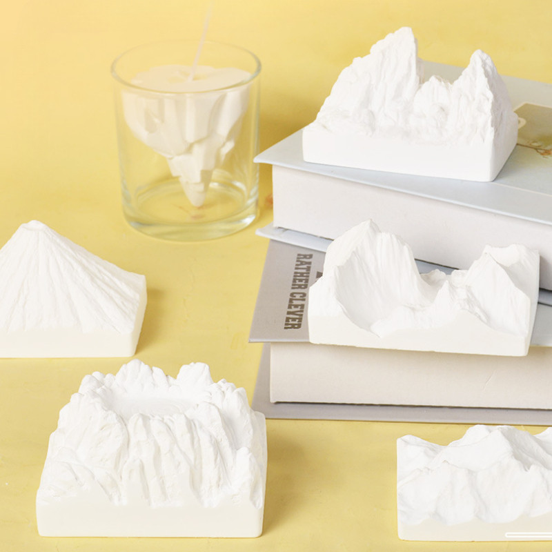 

Snow Mountain Silicone Candle Mold Iceberg Aroma Candle Mould DIY Handmade Soap Concrete Plaster Resin Mold Home Decor