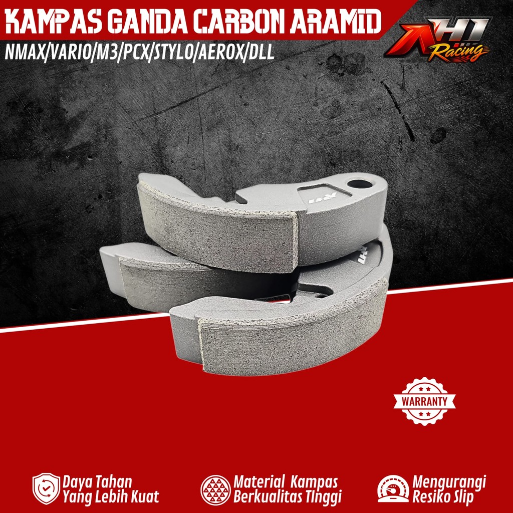 KAMPAS GANDA CARBON ARAMID AH1 RACING VARIO 110 125 150 160 PCX ADV 150 160 STYLO SCOOPY BEAT GENIO 