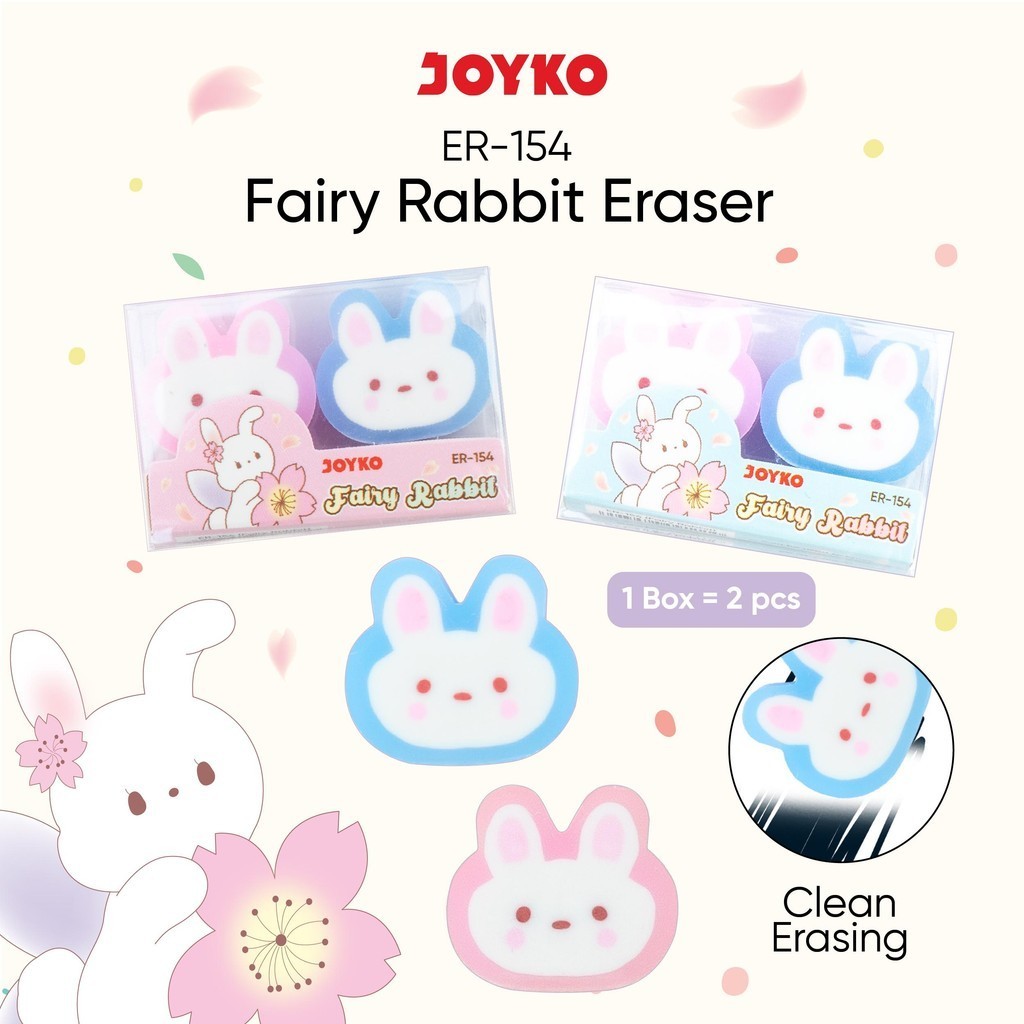 

JOYKO Penghapus Eraser ER-154 Fairy Rabbit 1 Pack 2 Pcs