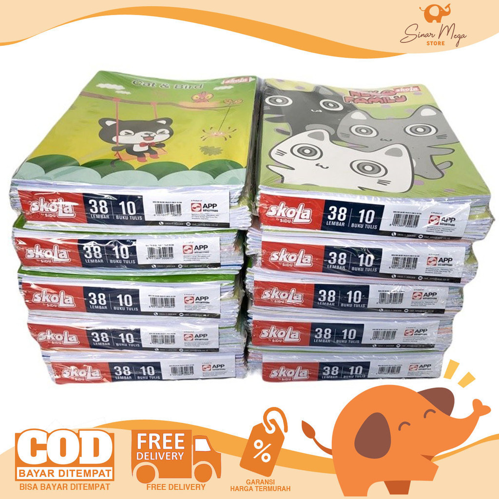 

SKOLA Buku Tulis 38 Lembar Bergaris Murah Berkualitas DIJUAL PAK