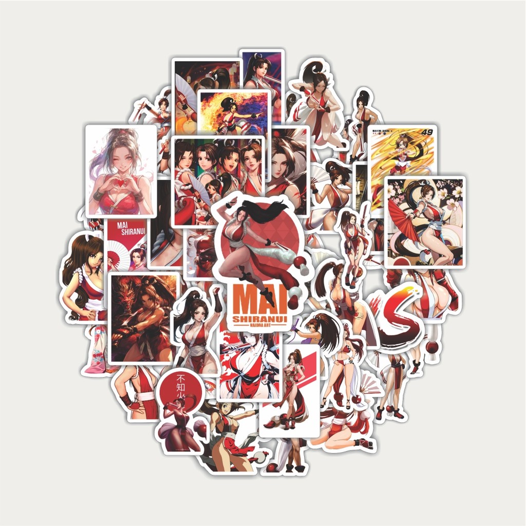 

Sticker Pack Stiker Game Series King Of Fighter Mai Shiranui Mix | Sticker TUMBLR | Stiker LAPTOP KOPER HELM