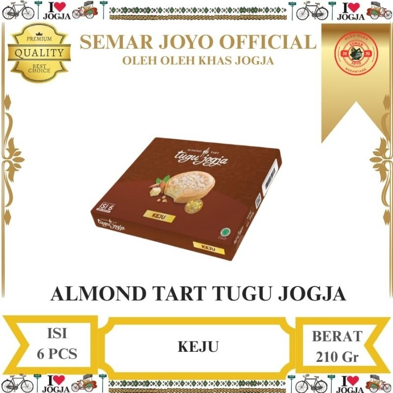 

Almond Tart Cokelat Isi 6 Pcs Khas Jogja
