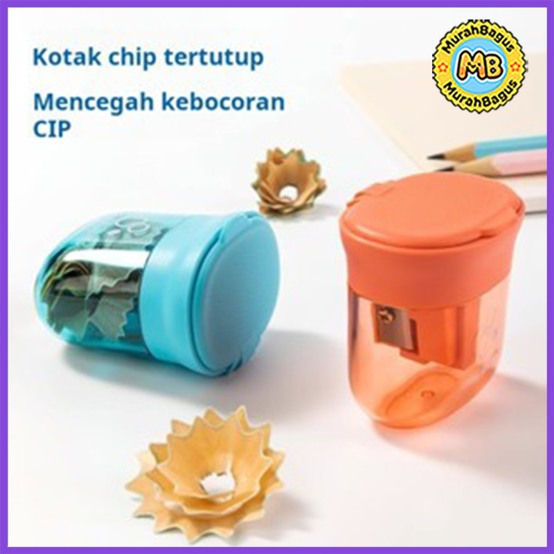 

Deli VB203 rautan pensil tiga lubang rautan pensil rautan pensil rautan pensil pisau diameter besar