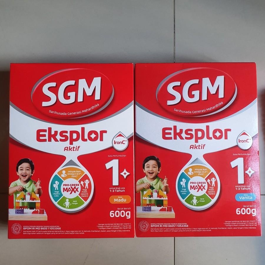 

SGM eksplor 1+ plus susu bayi rasa VANILA / MADU 600gr