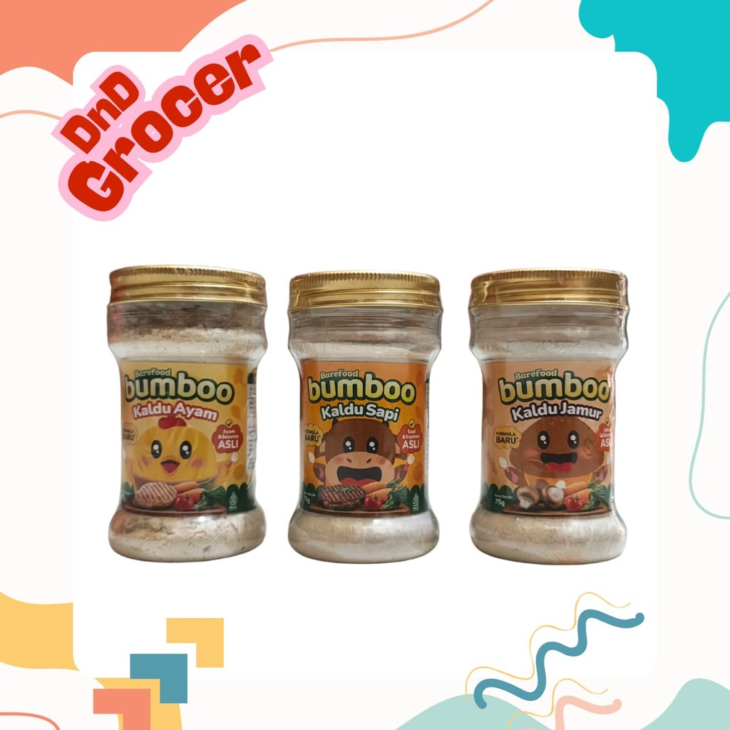 

Bumboo Kaldu MPASI Ayam, Sapi, Jamur Tanpa MSG dan Pengawet 75gr