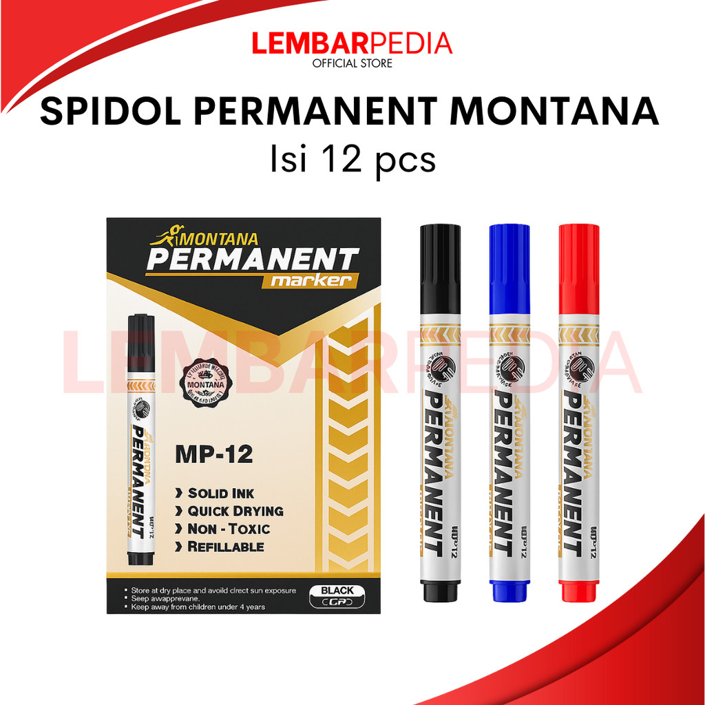

SPIDOL MONTANA MP-12 PERMANENT PER BOX ISI 12PCS