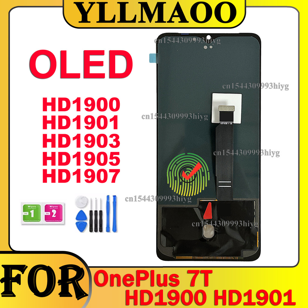 6.55" Amoled For OnePlus 7T HD1905 HD1903 Touch Screen Lcd Display Digitizer Assembly Replacement Re
