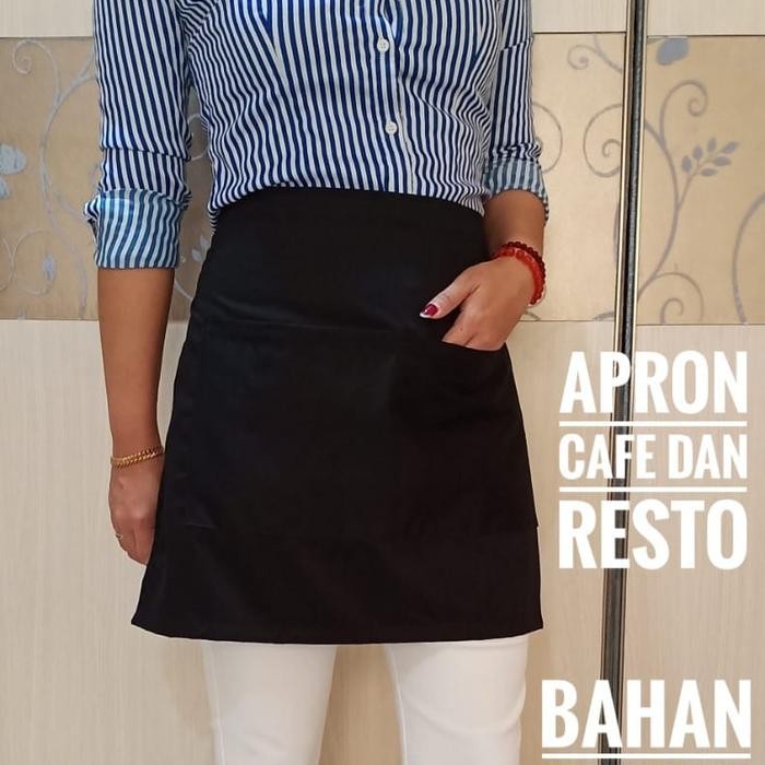 celemek / apron resto - Putih