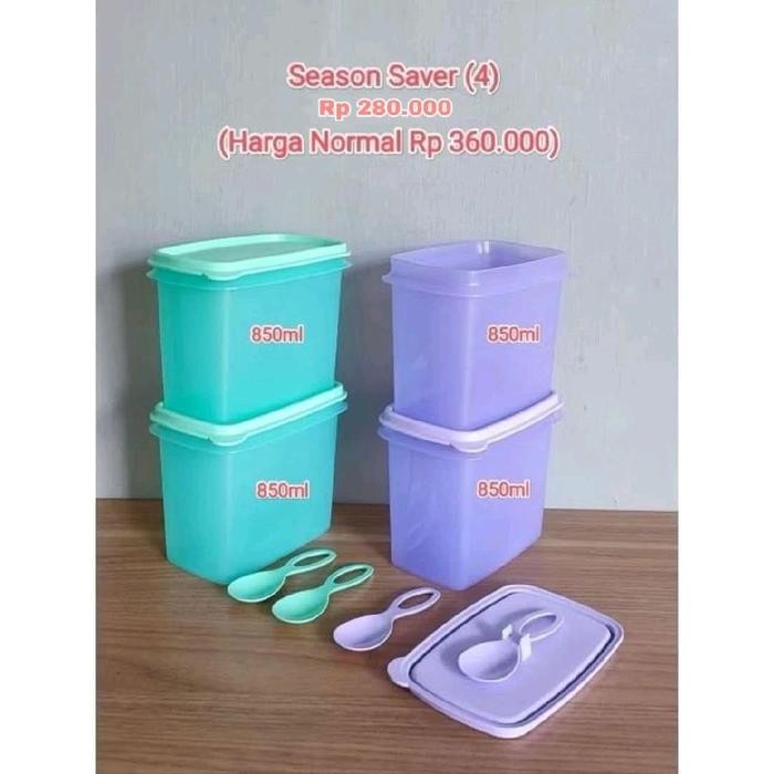 SALE Tupperware Four Season Saver 850ml / shelf saver Tempat Wadah Bumbu Dapur Gula Kopi Susu Toples