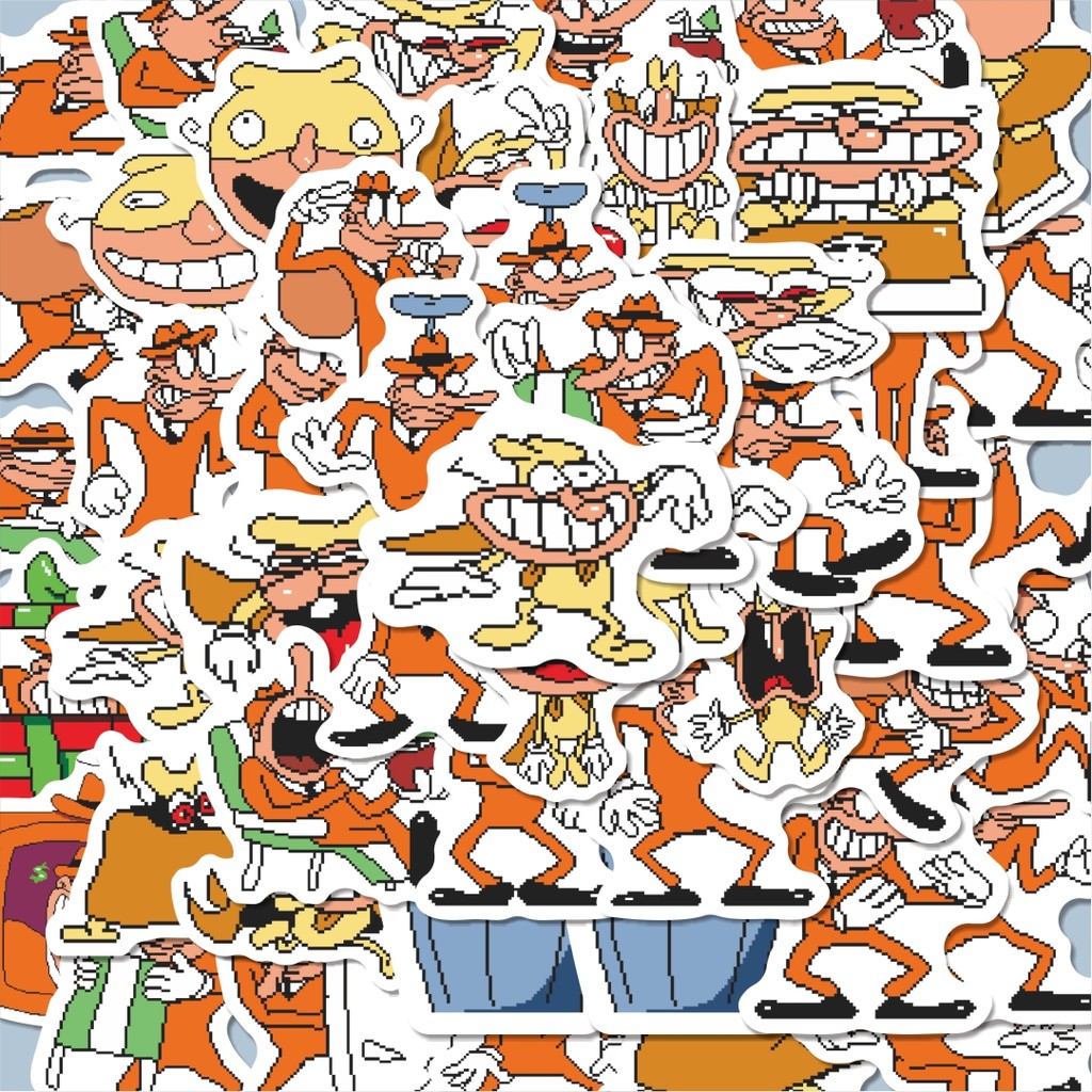 

100PCS Lucu Stiker Pizza Tower V27 Stiker Aesthetic Stiker Anti Air Stikers Berperekat Waterproof sticker decal buat Motor Helm Buku Journal Koper Casing HP Laptop Botol Minum Hadiah anak