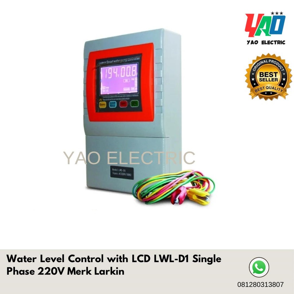 Water Level Control with LCD LWL-D1 Single Phase 220V Merk Larkin