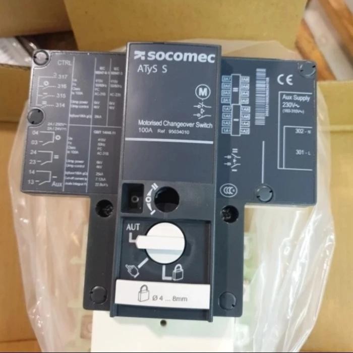 COS SOCOMEC Atys Type S 4P 125A Motores 230Vac New Gres Socomec 125A