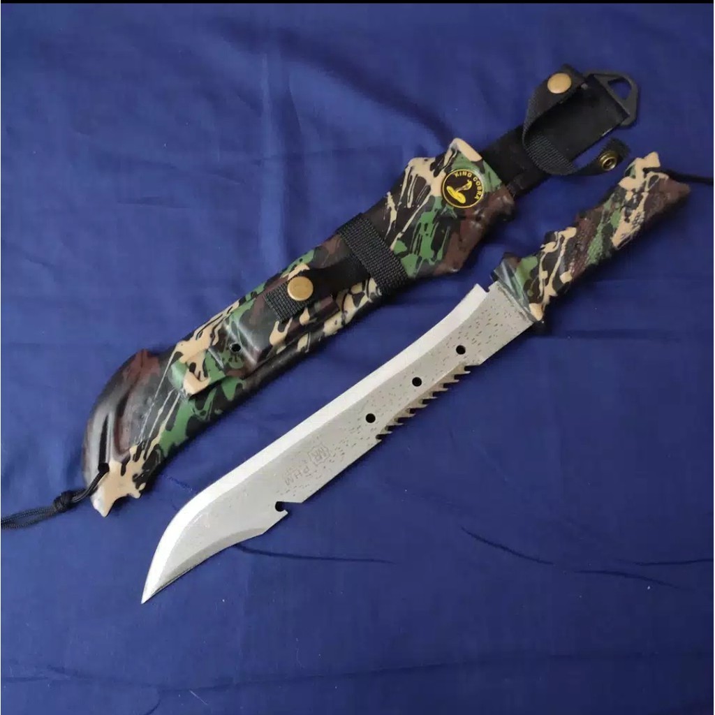 BAYAR DI TEMPAT PISAU HUNTING SUPER TAJAM ORIGINAL BAJA/ TERLARIS P1SAU HUNTING KING COBRA P1SAU BEL