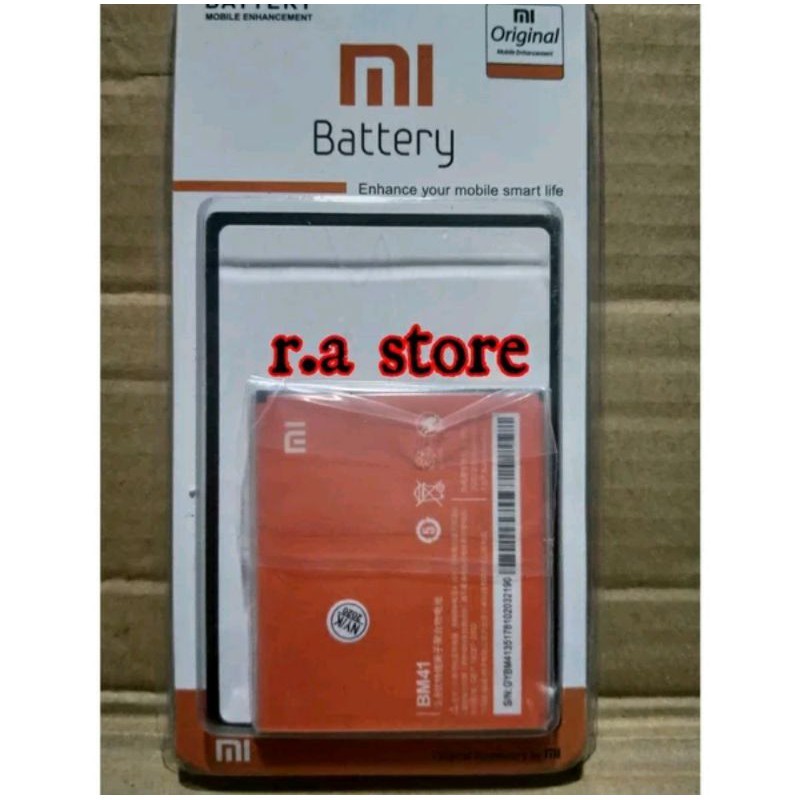 Baterai Xiaomi Redmi 1s Bm41 Bm-41 Bm 41 Battery Batteray batre batrai Btr Original