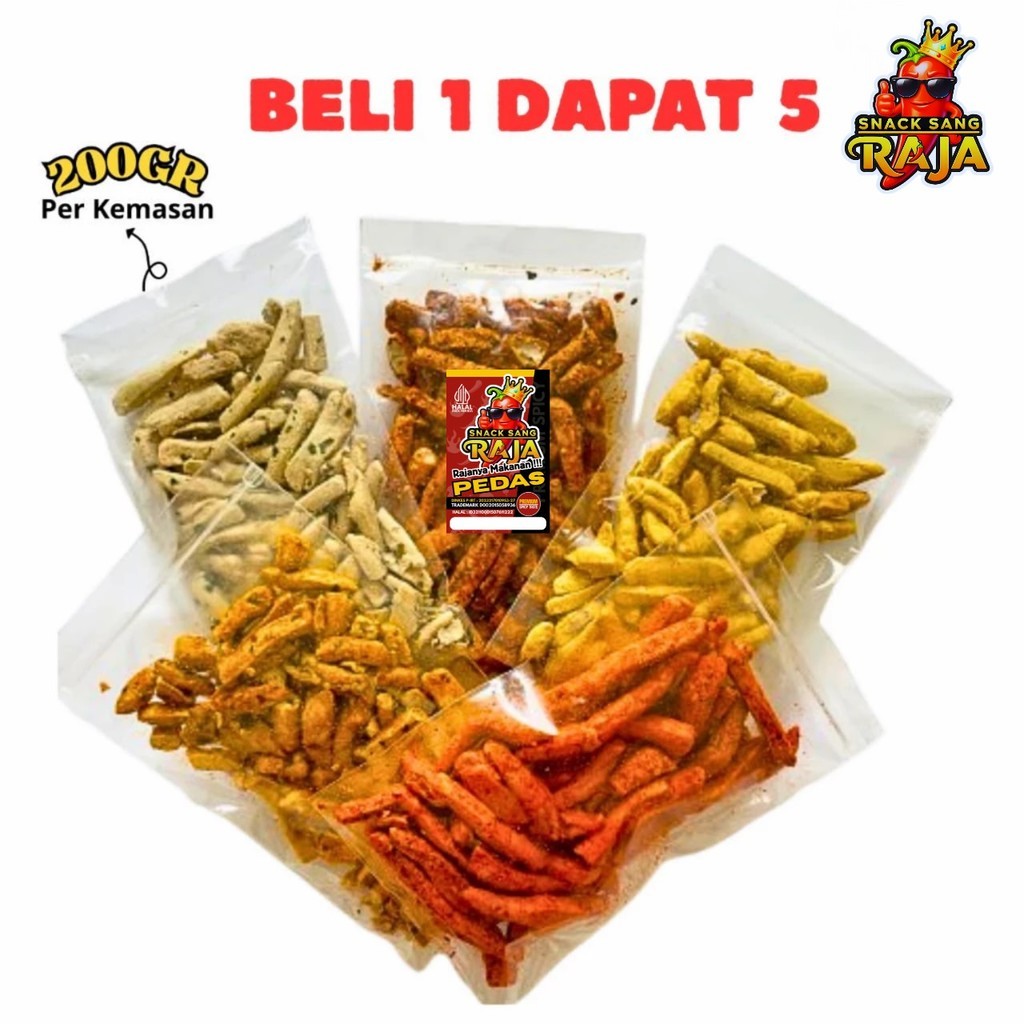 

Snack Sang RAJA - Basreng Beli 1 Dapat 5 Varian Berbeda Bundling 1kg