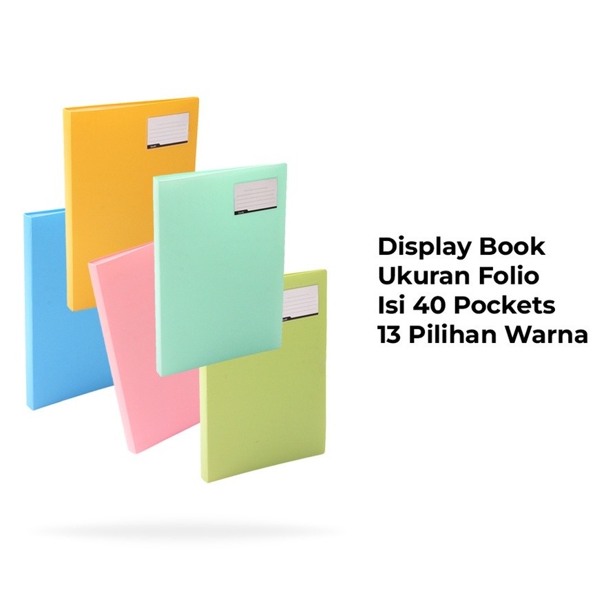 

[MSS] Bantex Clear Holder Polos Folio F4 Trendy Pastel