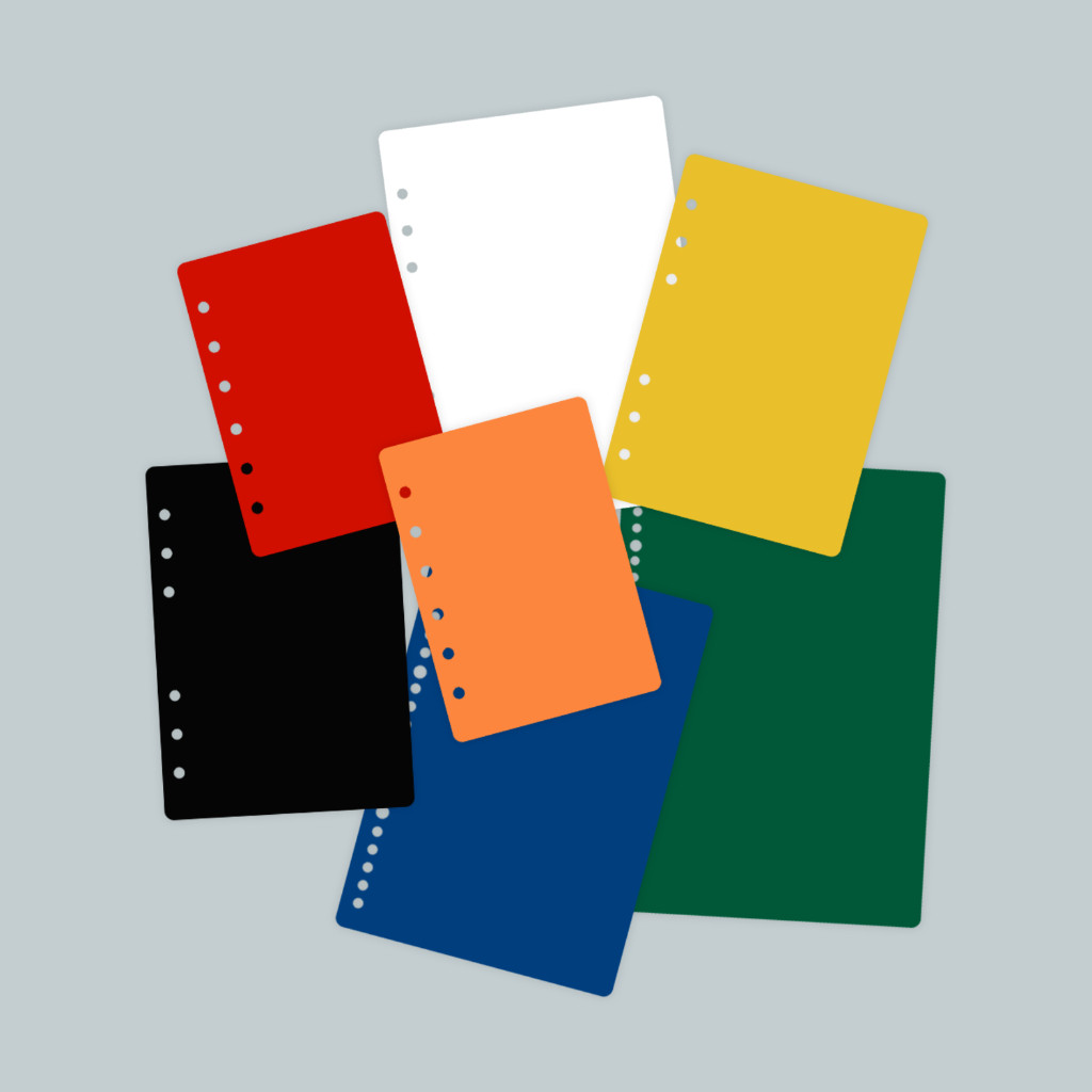 [MSS] Cover Sampul Colorfull Motif Loose Leaf Mika Tebal Buram Untuk Binder B5 A5 A6 A7 Ring 6 20 26