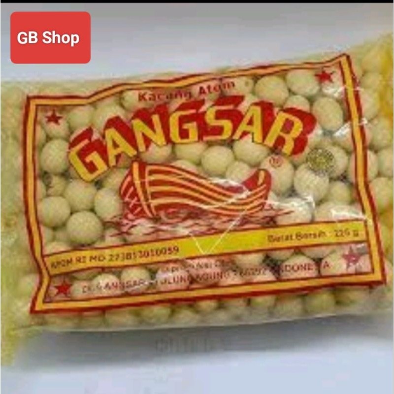 

kacang atom Shanghai cap Gangsar 225gram kemasan baru 210gram Best Seller