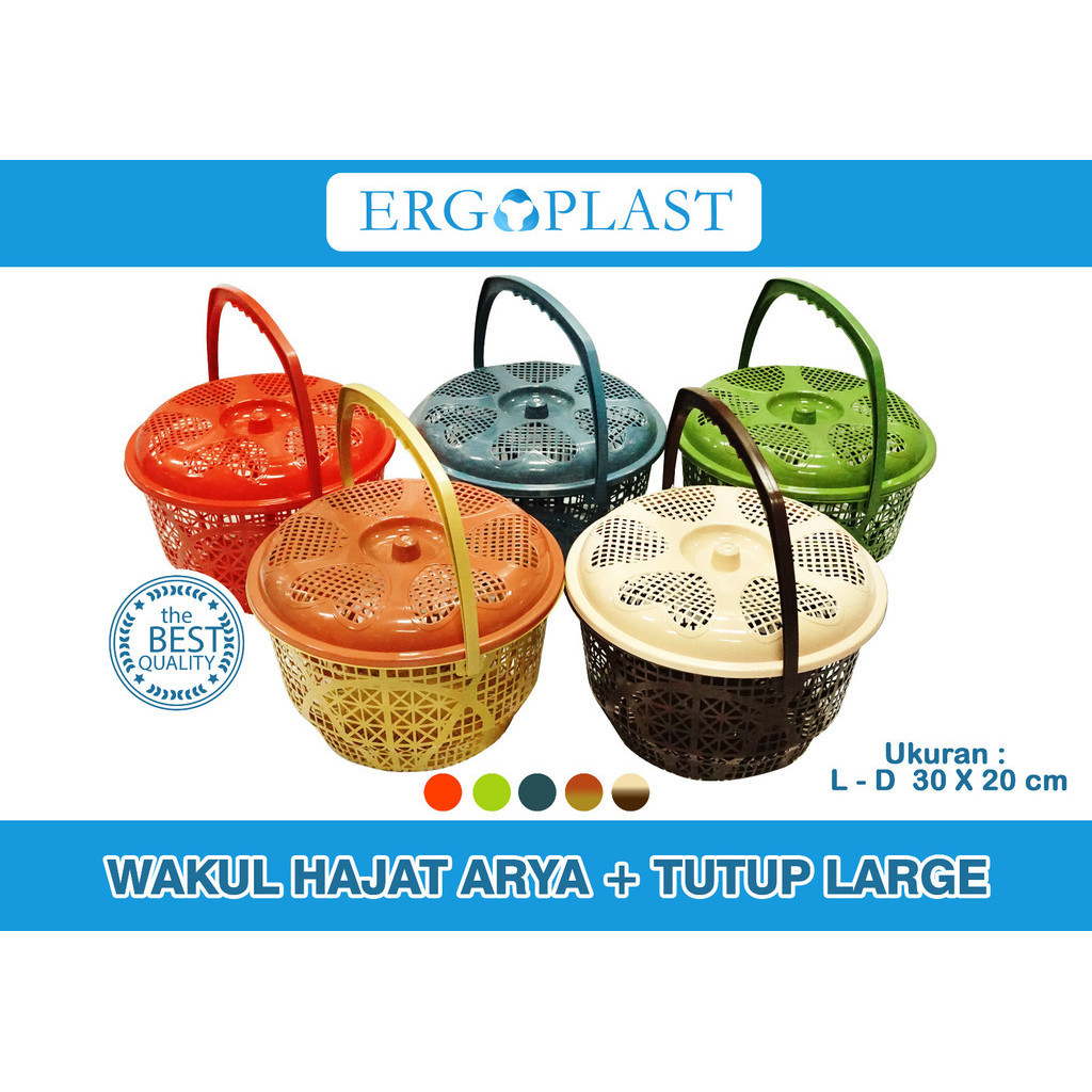 (GAS) Wakul Hajat Arya Besar + Tutup / Keranjang Hajat Anting / Wakul Hajat Tutup Arya
