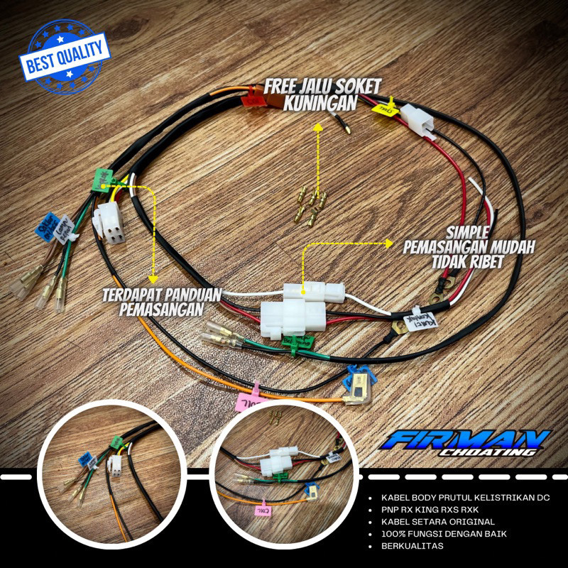 Kabel body rx king prutul kualitas premium kabel body DC kabel body rx king